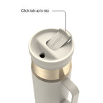 Contigo 20oz SnapSeal Insulated Stainless Steel Tumbler, Oatmilk Cream/Champagne – view 2