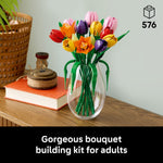 LEGO Botanicals Tulip Bouquet Building Set for Adults - Artificial Flowers for Home, Bedroom, Book Shelf Decor - Women & Men, Ages 18+ - Gift for Birthdays - 11501 – view 3