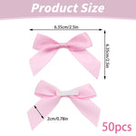 Gift Wrapping Paper,50 Pieces Wrap Bows Satin Ribbon Bows 2.5 Inch Craft Bows For Wrapping DIY Bags Holiday Bag Decorations Wedding Decor Christmas Birthday – view 3