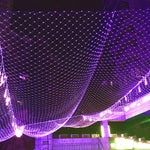 Expandable Christmas Net Lights Outdoor 10ft x 6.5ft 200 Led Mesh Fairy String Lights,8 Modes Mesh Lights for Xmas Trees, Bushes, Wedding, Outdoor Garden Decorations, Purple – view 3