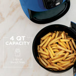 Ninja 4-Qt Air Fryer, 3 Functions, Air Fry, Reheat, and Dehydrate, Dishwasher Safe, Non-Stick, AF100WMNV Navy – view 2