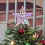 LED Beaded Star Christmas Tree Topper, Iridescent, 7.5", by Holiday Time – view 2