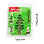 YANHAIGONG Tabletop Mini Christmas Tree,Small Christmas Tree Decorations,Artificial Tabletop Christmas Tree with Lights,Christmas Gift Paper Tree Growing Tree Toy Boys Girls Novelty 20ml – view 3