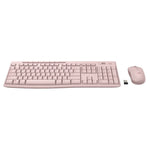 Logitech Wireless Keyboard and Mouse Combo for Windows, 2.4 GHz Wireless, Compact Mouse, Rose, Walmart Exclusive – view 2