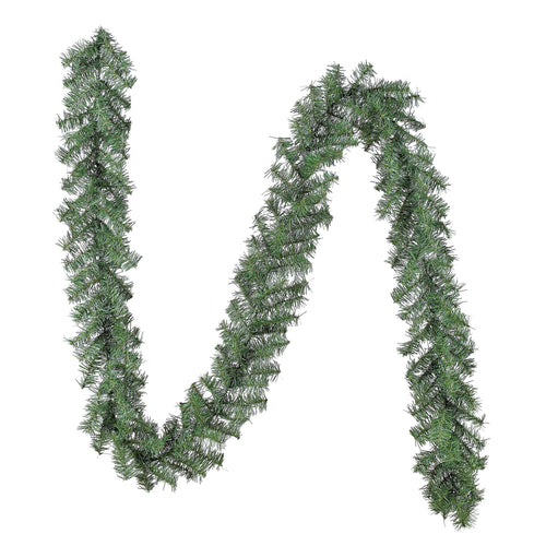 Evergreen Branch Unlit Artificial Christmas Garland, Green, 9', by Holiday Time