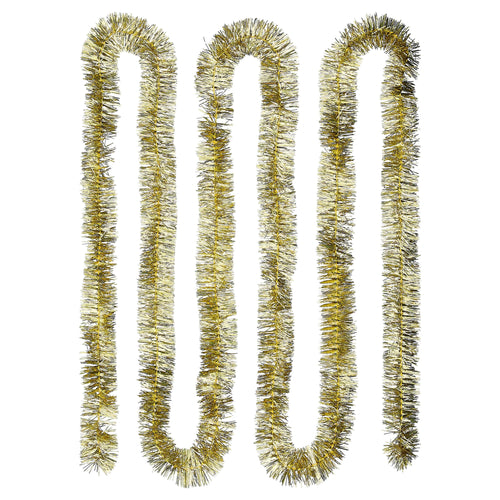 Tinsel Christmas Garland, Gold, 12', by Holiday Time