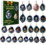 Christmas Advent Calendar Ornament -24 Days Christmas Countdown Calendar Acrylic Hanging Decor Advent Calendar for Adults
