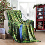 Christmas Holiday Printed Fleece Throw Blanket, Super Soft Blanket For Sofa Bed