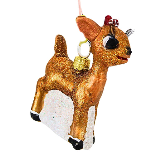 Cody Foster Retro Rudolph Character - 1 Glass Ornament 3.50 Inch, Glass - Santa Misfit Toys Yukon Song Go6011 Clarice