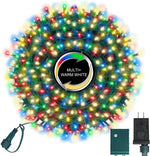 Color Changing String Lights, 500 LED Warm White & Multicolor Christmas Lights Plug in, 10 Modes Timer LED Fairy Lights, Waterproof Christmas Lights Outdoor for Xmas Tree Party Bedroom Decor