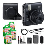 Fujifilm Instax Mini 99 Instant Film Camera (Black) + Case + Instax Mini Instant Film (80 Sheets) + Cleaning Kit