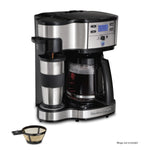 Hamilton Beach 2-Way Brewer, Single Serve or 12 Cup Coffee Maker, Black, 49980A
