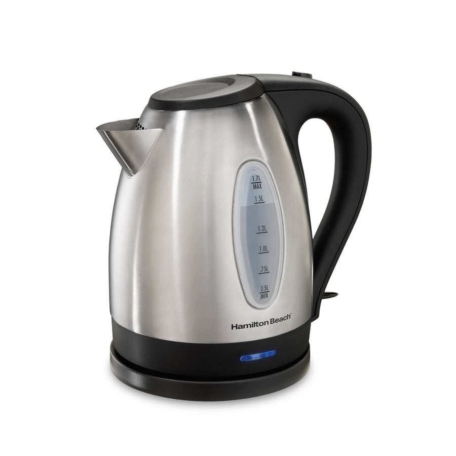 Hamilton Beach Stainless Steel Electric Kettle, Tea & Water Kettle, 1.7L