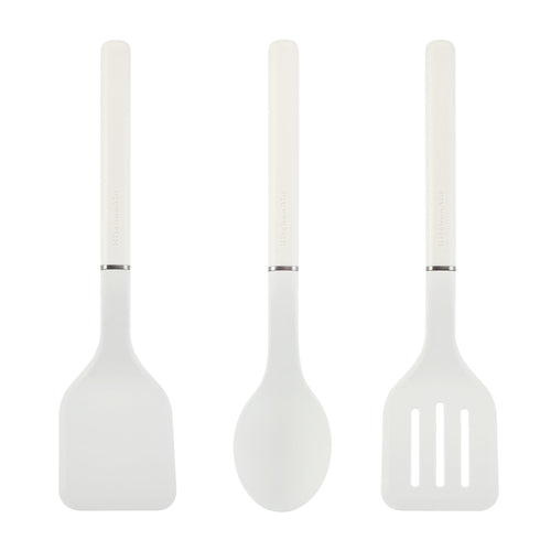 KitchenAid 3-Piece Cooking Utensils Set with Ergonomic Handles, Porcelain
