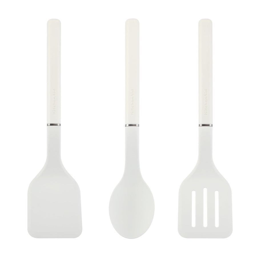 KitchenAid 3-Piece Cooking Utensils Set with Ergonomic Handles, Porcelain