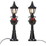 LED Light Post Christmas Village Decoration, Brown, 5.3", by Holiday Time