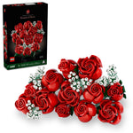 LEGO Botanicals Bouquet of Roses Artificial Flowers - Fake Red Roses Building Set for Adults, Ages 18+ - Wedding Decor for Table Display - Gift for Wedding, Bridesmaid - 10328