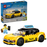 LEGO City Yellow Taxi Car Building Toy for Kids - Pretend Play Set for Boys & Girls, Ages 5+ - Toy Car W/Taxi Driver & Tourist Minifigures - GIft Idea for Birthdays - 60487