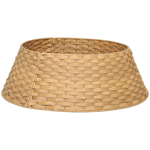 Leyfeng Rustic Woven Christmas Tree Collar, 19.7in Top Opening, 26.8in Base, Plastic & Metal, for Tall Trees Up to 106.3in