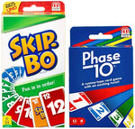 Mattel Phase 10 and Skip-Bo Card Game Set, Multicolor, 0.4 oz