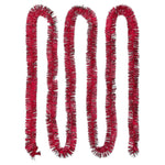 Tinsel Christmas Garland, Red, 12', by Holiday Time