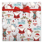 Current Santa & Friends Jumbo Christmas Rolled Gift Wrap - 1 Giant Roll, 23" x 32', Heavyweight, Tear-Resistant