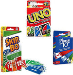 Mattel Uno Skip Bo Phase 10 Combo Card Game Pack, 3 Games, 108 Cards, 162 Cards, 112 Cards – view 2