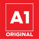 Red square graphic with a white border and large centered text reading “A1 ORIGINAL”