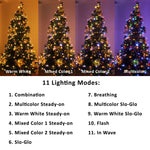 LED Christmas String Lights, 108FT 300 LEDs, Timer Function, Color Changing, Warm White & Multicolor for Halloween Xmas Tree Home Patry – view 2