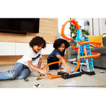 Hot Wheels Sky Crash Tower Motorized Track Set with Toy Car, Stores 20+ 1:64 Scale Cars, 27.95 in – view 2