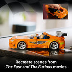 LEGO Speed Champions The Fast and The Furious Toyota Supra MK4 - Building Toy for Boys & Girls, Ages 10+ - Fast and Furious Car with Minifigure - Gift for Birthdays - 77260 – view 3