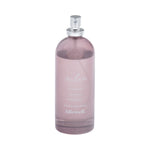 Mauve Allswell 'Relax' room and linen spray bottle with visible label text and silver atomizer on white background.