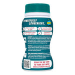 Amaze! bottle back displaying usage callouts, checkmarks for features and a QR code with “Scan the QR code to find out more.”