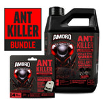 Product composition image showing Amdro Ant Killer jug and Amdro bait station pack with red “Ant Killer Bundle” panel