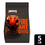 Close-up Amdro Fire Ant Killer bag front highlighting ant illustration and bold orange 'Fire Ant' text