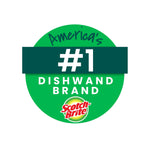 Green circular badge graphic stating 'America's #1 Dishwand Brand' with the Scotch-Brite logo at the bottom.