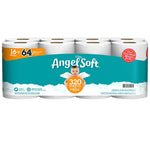 Packaged Angel Soft toilet paper 16-mega pack with teal branding and baby logo visible