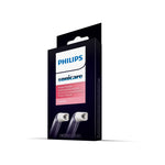 Angled product shot of Philips Sonicare Power Flosser replacement nozzle retail box on white background.