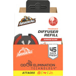 Retail-style box display of Armor All Sunrise Glow diffuser refill showing product artwork, Odor Elimination badge and ‘45 Days Fresh’ panel.