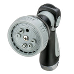 Close-up of Auto Drive hose nozzle head showing spray pattern selector and faceplate