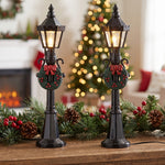 LED Light Post Christmas Village Decoration, Brown, 5.3", by Holiday Time – view 2
