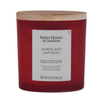 Better Homes & Gardens Amber & Saffron Scented 2-Wick Frosted Jar Candle, 12 oz – view 3