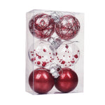 PALIFEUR 6Pcs Christmas Balls Ornaments, Christmas Shatterproof Ball with Strings - Christmas Decorations for Xmas Tree, Holiday, Wedding, Party, Christmas Gifts (Free Pendant) – view 3