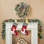 Yhmxh Christmas Stocking Christmas Gift Sock, Knit Velvet Cute Christmas Tree Sock Stocking for Christmas Home Fireplace Hanging Ornaments Party Decoration Supplies Holiday Xmas Hanging Stocking – view 3