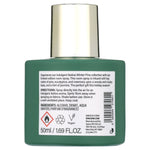 Rear view of green BEAUTYSPACE Winter Pine bottle showing product information, hazard icons and 50ml / 1.69 FL.OZ. text