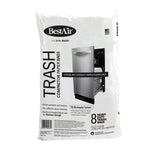 Sealed white BestAir retail bag showing dishwasher image and product copy for trash compactor bags