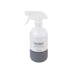 Better Homes & Gardens labeled clear spray bottle with translucent trigger and gray rubber base