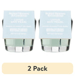 Two small glass refill oil bottles with pale aqua liquid and blue lotus & pearl labels, shown side by side