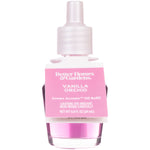 Better Homes & Gardens vanilla orchid refill bottle with pink label and liquid visible in glass vial