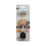 Packaged Better Homes & Gardens hanging car air diffuser with wooden top and dark fragrance bottle on branded backing card